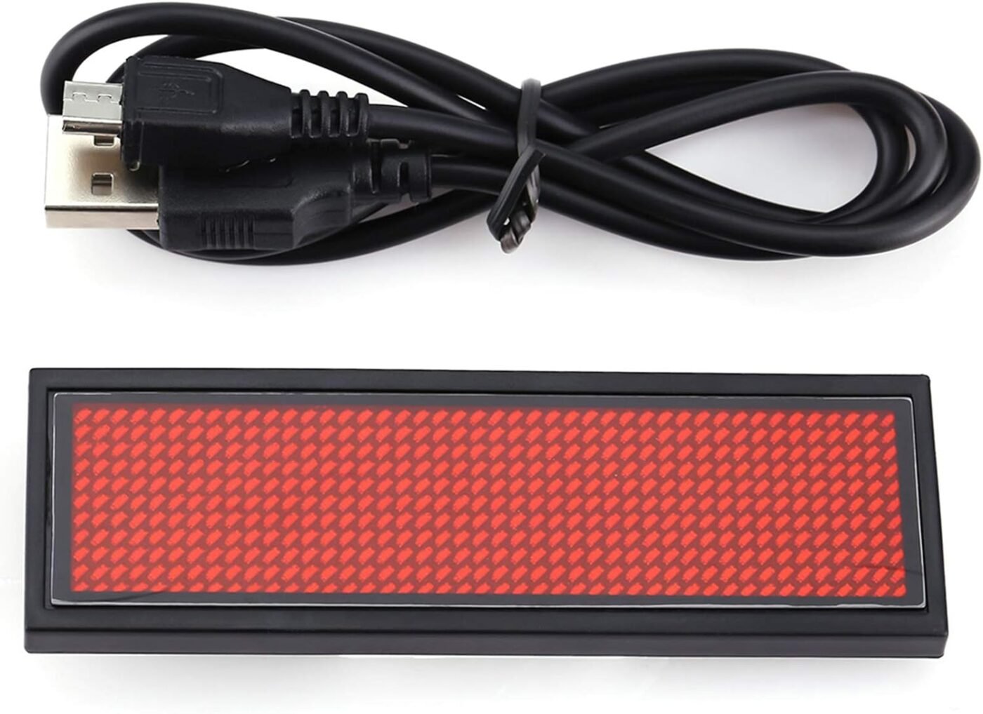 Led badge rouge filaire